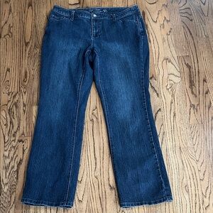 CJ Banks moderately curvy fit jeans.